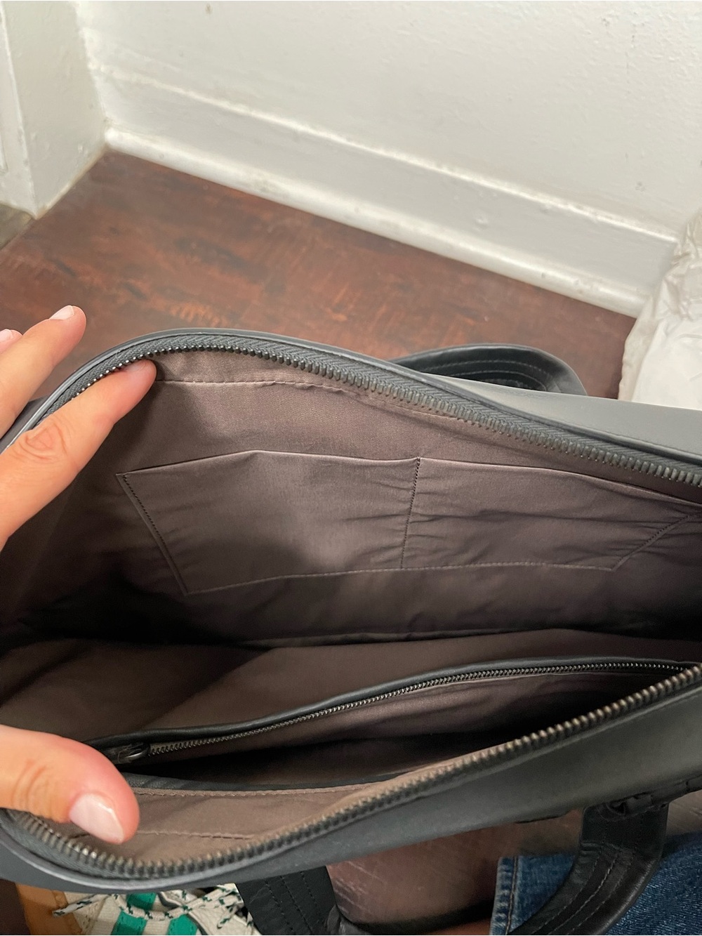 BOTTEGA VENETA BLACK LEATHER INTRECCIATO BRIEFCASE LAPTOP BAG $4200 RETAIL - Picture 8 of 15
